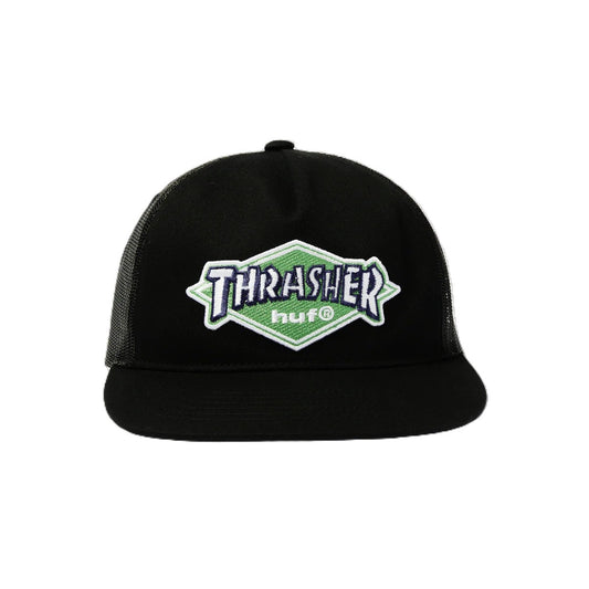 HUF X THRASHER Logo Twill Trucker Hat