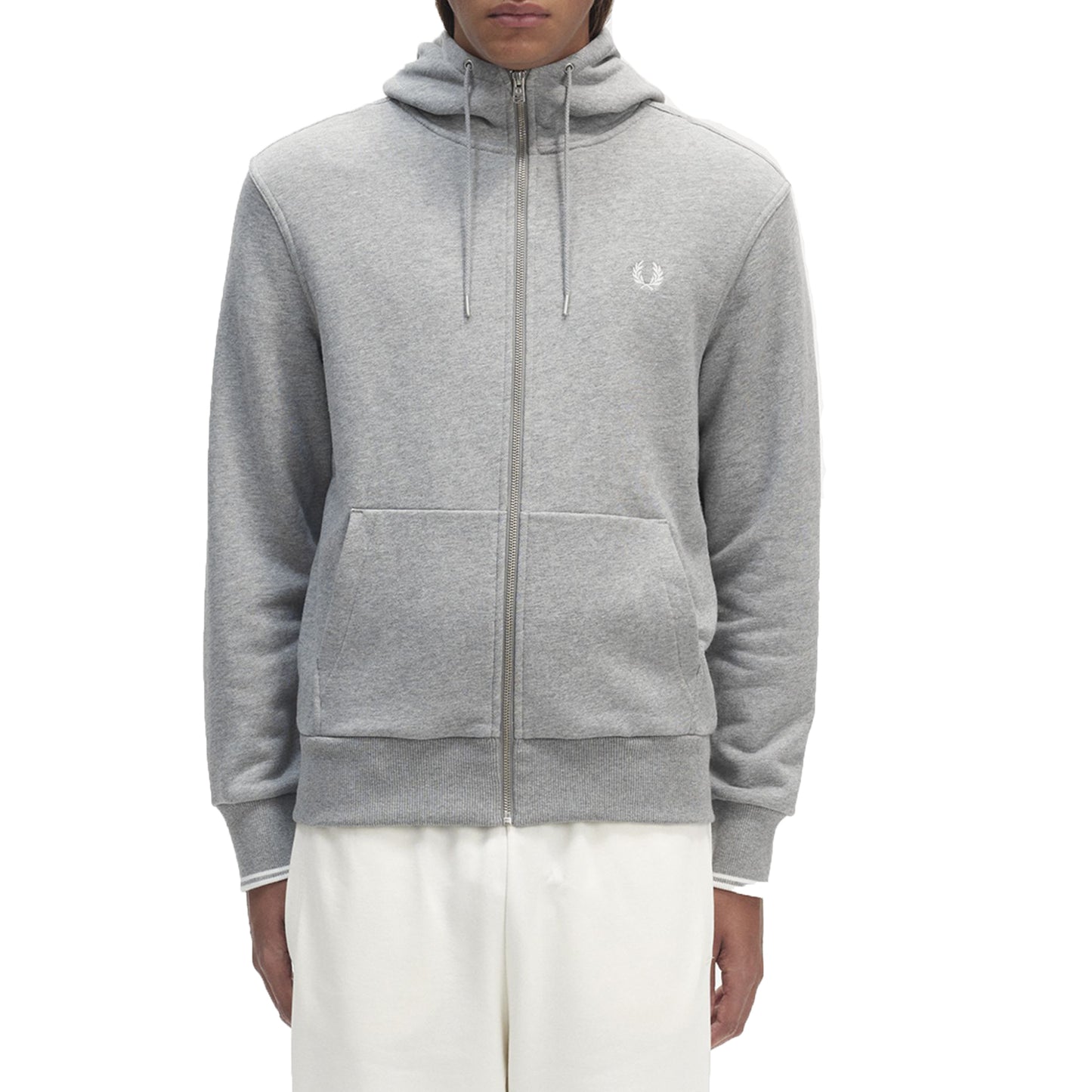 Fred Perry Hooded Zip Through Sweatshirt