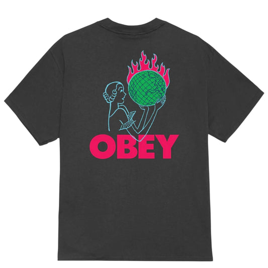 OBEY World in Flames T-Shirt
