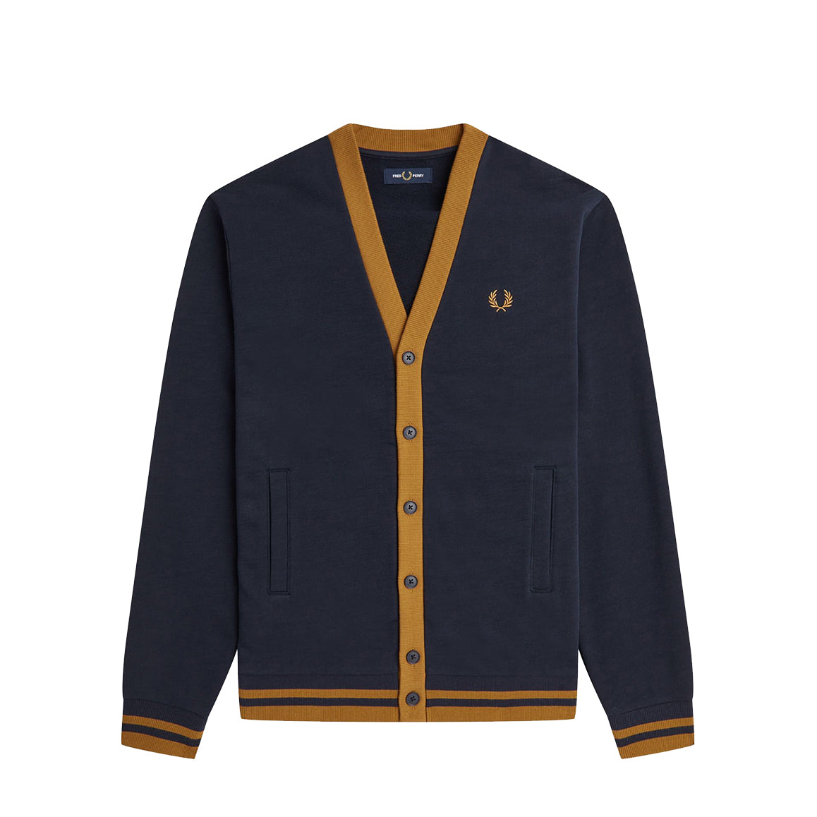 Fred Perry Button Through Sweatshirt