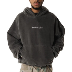 Two Jeys Stone Washed Black Icon Hoodie