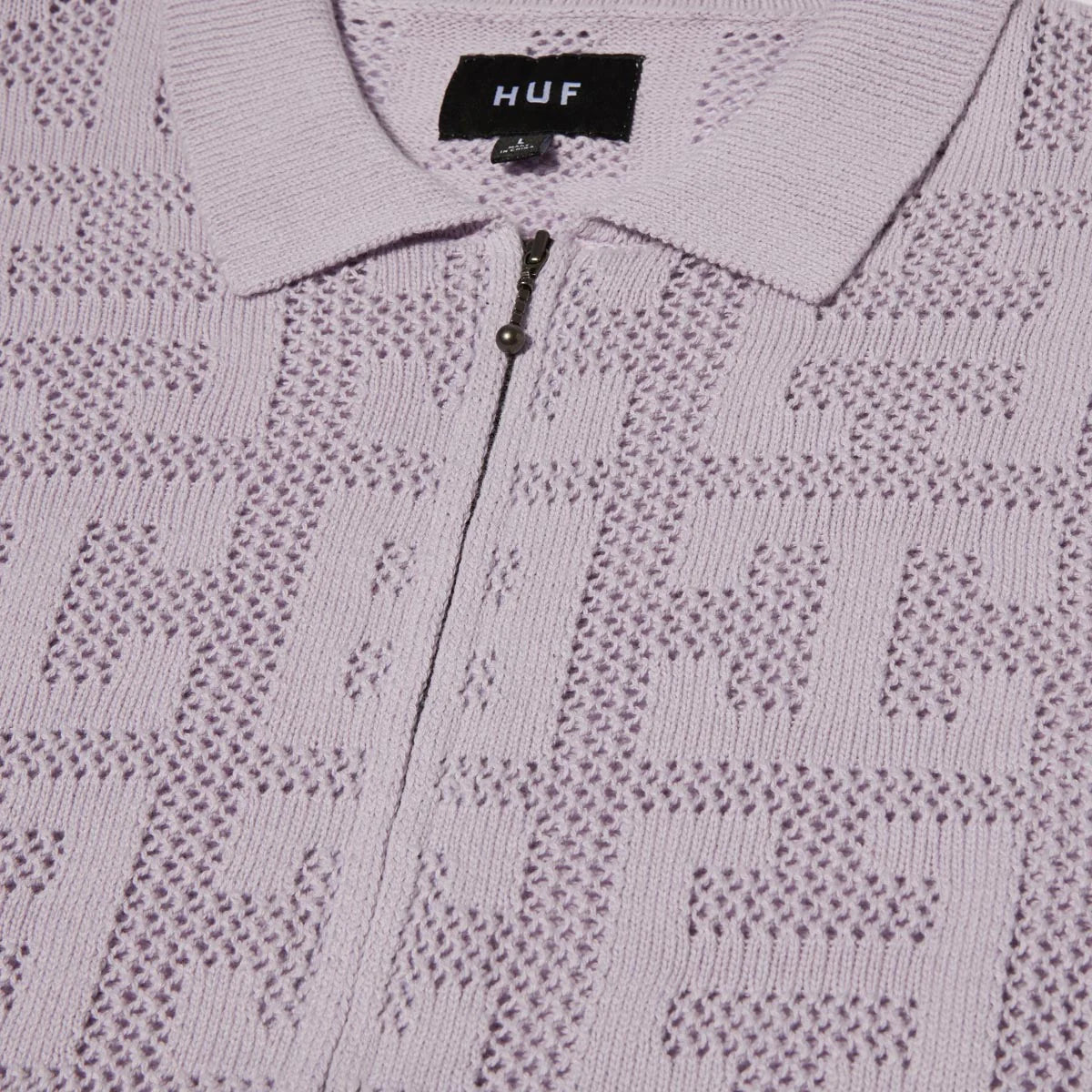 Huf Monogram Jacquard Zip Sweater