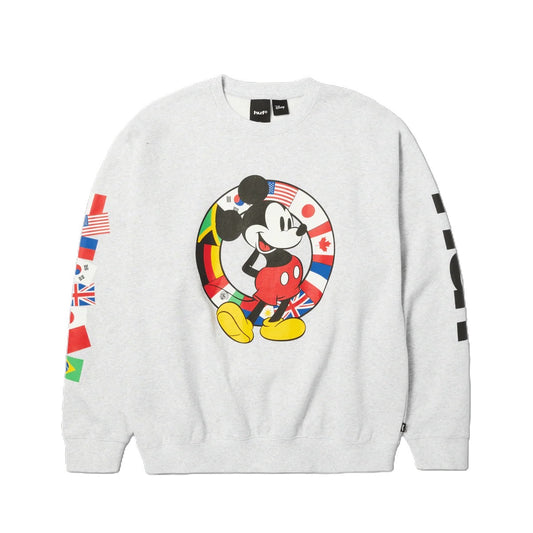 DISNEY | HUF Mickey Worldwide Tour Crewneck Sweatshirt