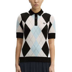 Fred Perry Argyle Pointelle Knitted Shirt