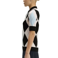 Fred Perry Argyle Pointelle Knitted Shirt