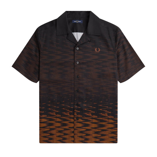 Fred Perry Skip Wave Graphic Revere Collar Shirt