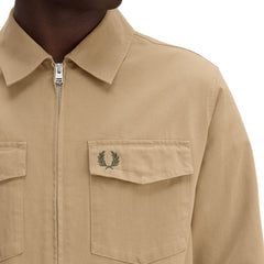 Fred Perry Twill Zip-Through Overshirt