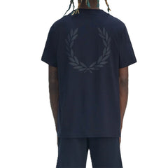 Fred Perry Rear Powder Laurel Graphic T-Shirt