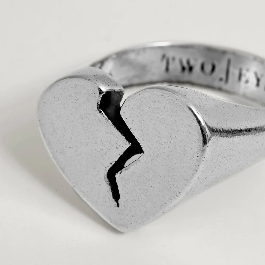 TwoJeys Broken Heart Ring