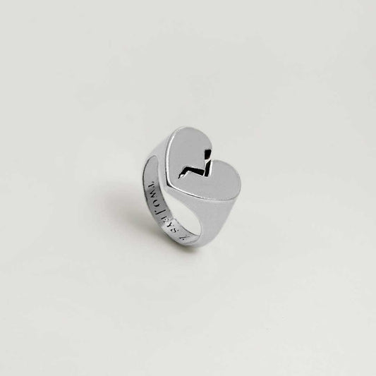 TwoJeys Broken Heart Ring
