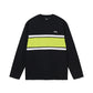 Stussy Color Block LS Crew - Black