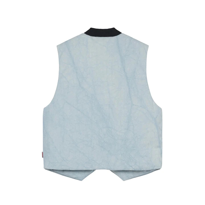 Stussy Washed Canvas Primaloft  Vest - Light Blue