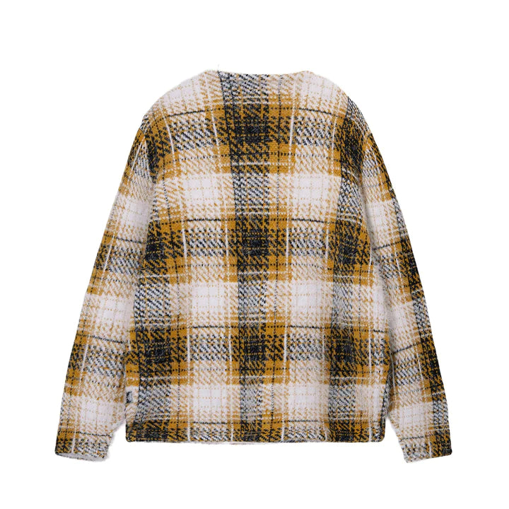 Stussy Hairy Plaid Cardigan