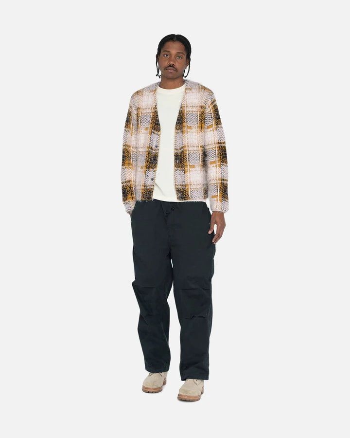 Stussy Hairy Plaid Cardigan