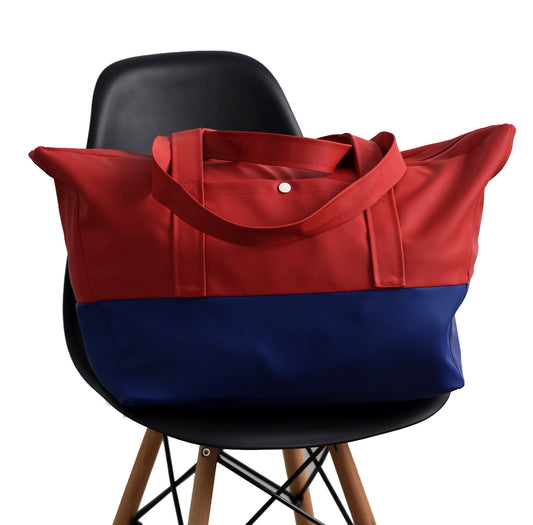 Pray for Rain Scuba Weekender Bag - Red & Blue