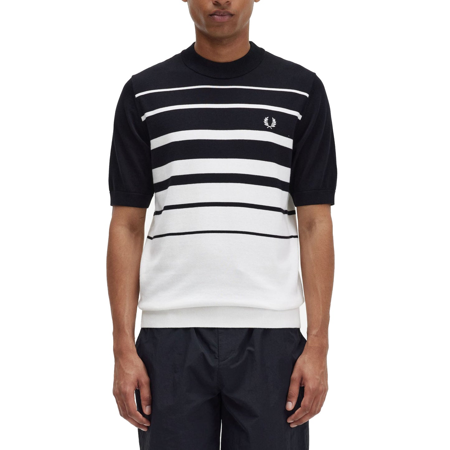 Fred Perry Striped Knitted T-Shirt