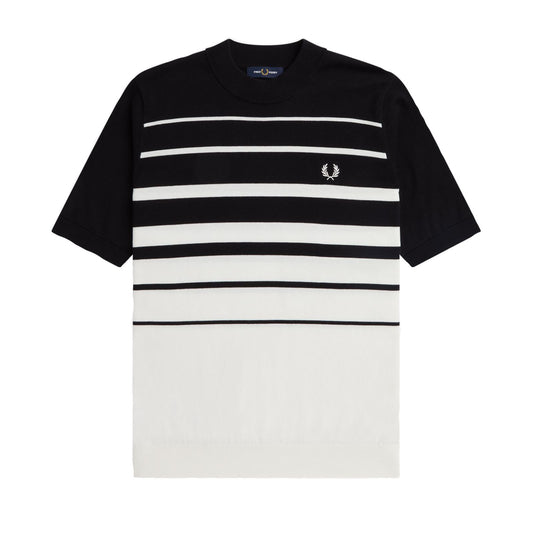 Fred Perry Striped Knitted T-Shirt
