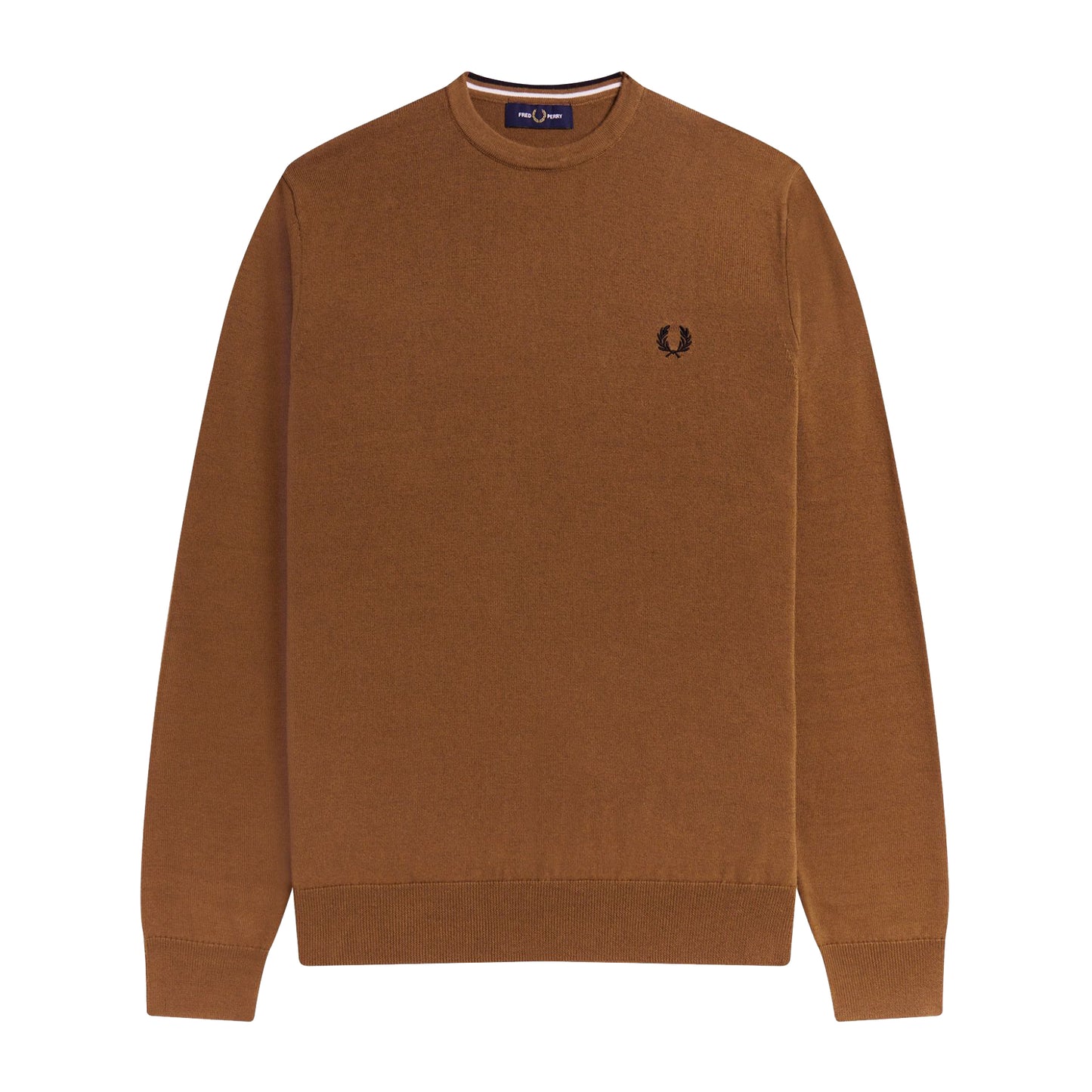 Fred Perry Classic Crew Neck Jumper - Shaded Stone