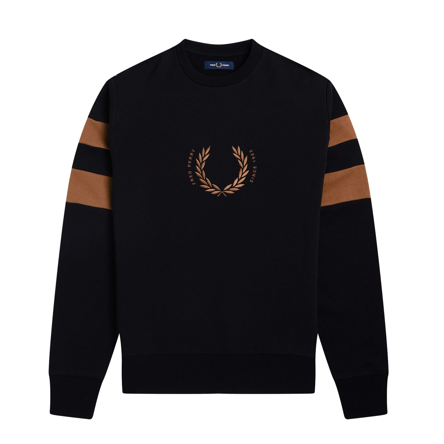 Fred Perry Bold Tipped Sweatshirt - Black