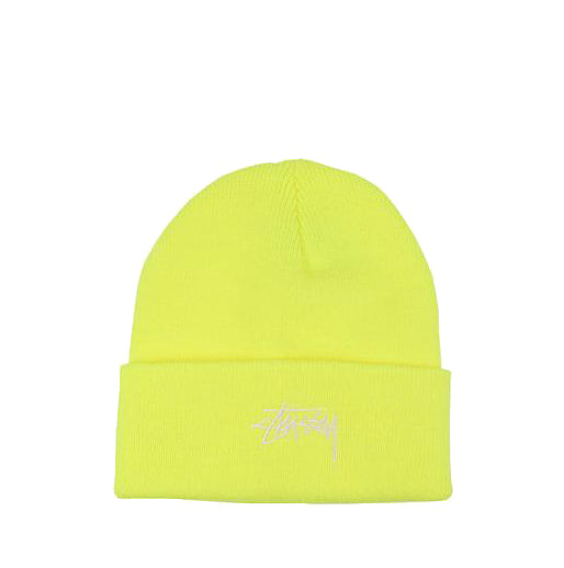 Stussy Stock Cuff Beanie - Safety Yellow