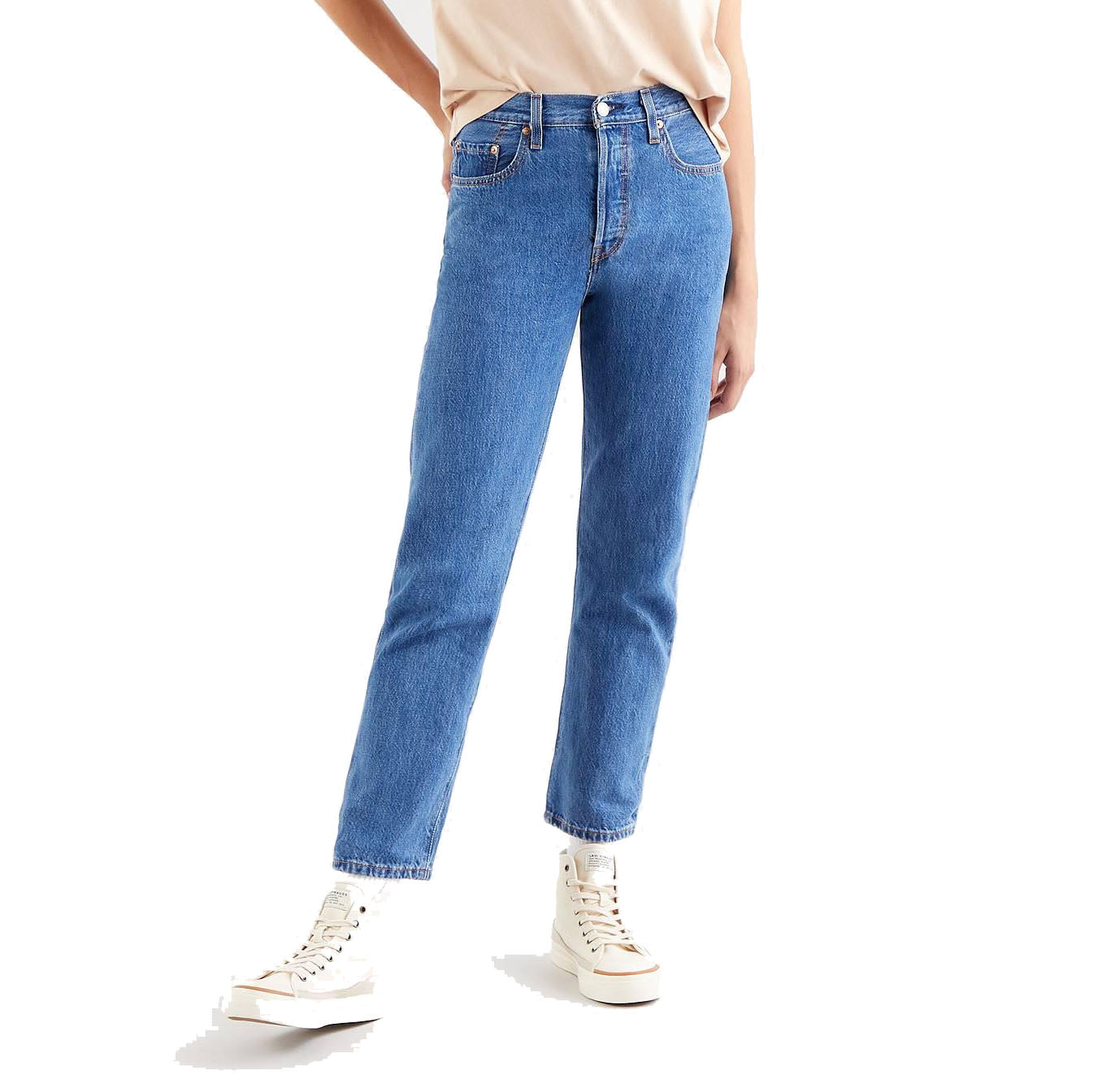 Levi's® 501™ Crop Jeans - Breeze  Stone Blue